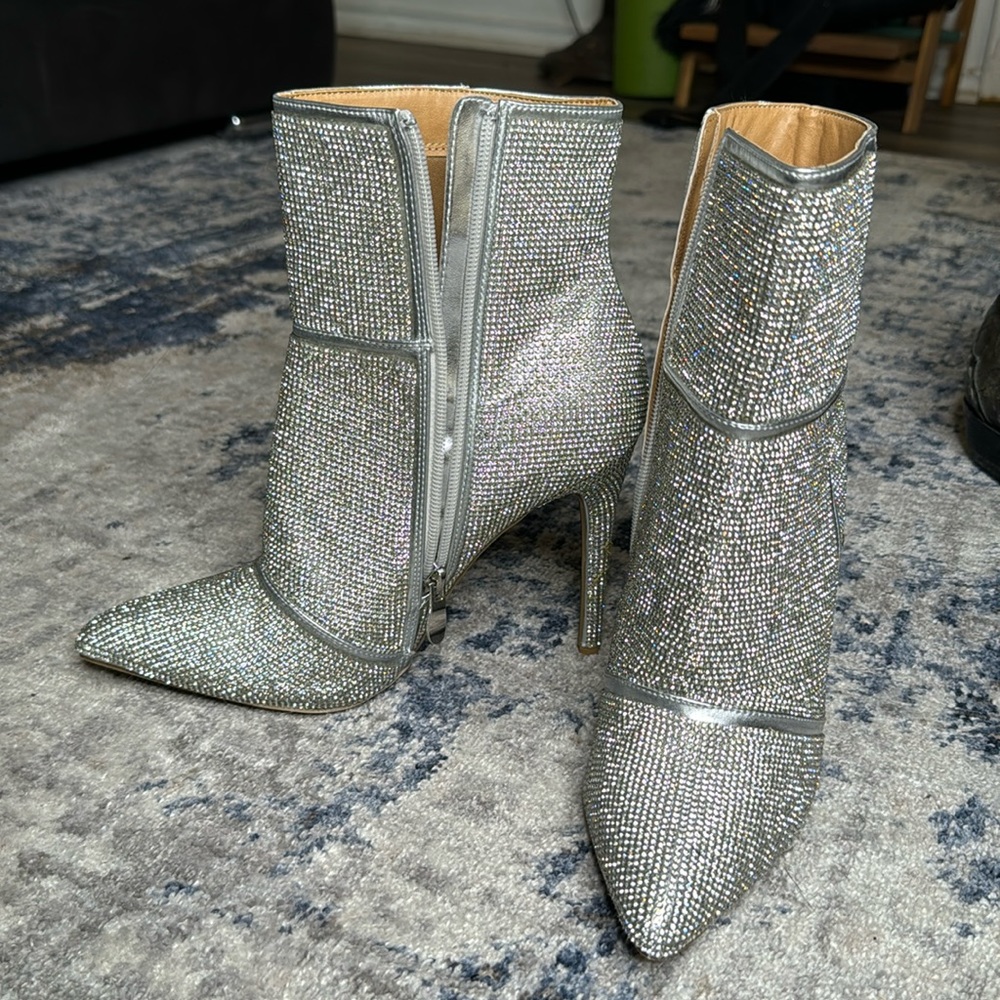 Rhinestone Booties. 4 weeks old! Never Worn! - Picture 6 of 16